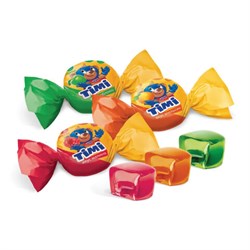Конфеты желейные TIMI "Mix" со вкусами яблока, апельсина и малины, 1000 г, пакет, 15880 - фото 11225077