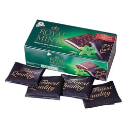 Шоколад порционный HALLOREN &quot;Royal Mints&quot; с мятной начинкой, 200 г, картонная коробка, 40659