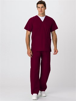 Костюм универсальный хирурга (тк.Панацея,160), бордовый - фото 11294057