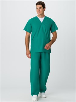 Костюм мужской хирурга (тк.ТиСи), т.зеленый - фото 11294464