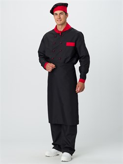 Костюм повара Су-Шеф (тк.ТиСи), черный/красный - фото 11295017