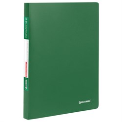 Папка 60 вкладышей BRAUBERG "Office", зеленая, 0,6 мм, 271330 - фото 11298307