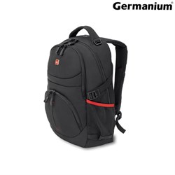 Рюкзак GERMANIUM "S-06" универсальный, уплотненная спинка, облегченный, черный, 46х32х15 см, 226953 - фото 11328922