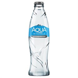 Вода негазированная питьевая AQUA MINERALE 0,26 л, стеклянная бутылка, 27414 - фото 11381905
