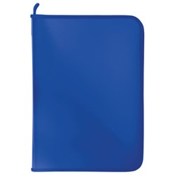 Папка для документов и тетрадей на молнии пластиковая BRAUBERG А4, 320х230 мм, синяя, 271715 - фото 11388562