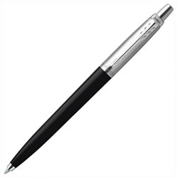 Ручка шариковая PARKER &quot;Jotter Orig Black&quot;, корпус черный, детали нержавеющая сталь, синяя, RG0033010