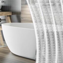 Штора для ванной комнаты LENS FLARE с 3D-эффектом водонепроницаемая, 180х180 см, LAIMA HOME, 608450 - фото 11748917