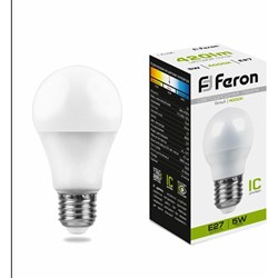 Светодиодная лампа FERON LB-38 Шарик E27 5W 4000K - фото 11835624