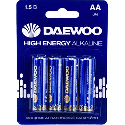 Алкалиновая батарейка Daewoo HIGH ENERGY Alkaline - фото 11855586