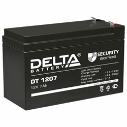 Аккумуляторная батарея для ИБП любых торговых марок, 12 В, 7 Ач, 151х65х95 мм, DELTA, DT 1207 - фото 12121955