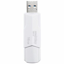 Флеш-диск 16 GB SMARTBUY Clue USB 2.0, белый, SB16GBCLU-W - фото 12246408