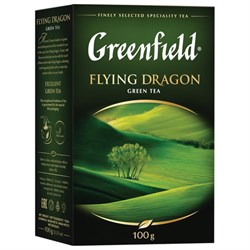 Чай GREENFIELD "Flying Dragon", зеленый, листовой, 100 г, 0357 - фото 12246764