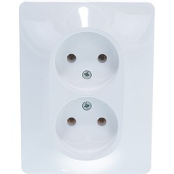 Двухместная розетка Systeme Electric GLOSSA - фото 12410480