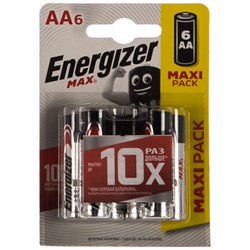 Батарейка Energizer Maximum LR6 AA 1.5В бл/6 щелочная - фото 12492371