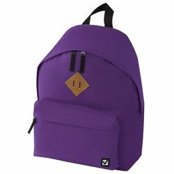 Рюкзак BRAUBERG СИТИ-ФОРМАТ один тон, универсальный, фиолетовый, 41х32х14 см, 225376 - фото 12529780