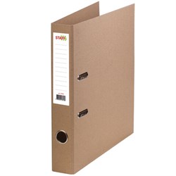 Папка-регистратор STAFF "Basic" картонная, без покрытия и уголка, 55 мм, 225942 - фото 12530006