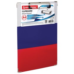 Доска-планшет BRAUBERG "Flag" с прижимом А4 (226х315 мм), российский флаг, картон/ламинированная бумага, 232235 - фото 12532059