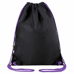 Мешок для обуви BRAUBERG плотный, карман на молнии, подкладка, 43х33 см, "Neon Purple", 271626 - фото 12536045