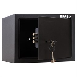 Сейф мебельный BRABIX "SF-230KL", 230х310х250 мм, ключевой замок, черный, 291146, S103BR211514 - фото 12537062