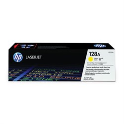 Картридж лазерный HP (CE322A) CLJ CM1415FN/FNW/CP1525N/NW, №128A, желтый, оригинальный, ресурс 1300 страниц - фото 12538650