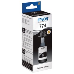 Чернила EPSON 774 (T7741) для СНПЧ Epson M100/M105/M200, черные, ОРИГИНАЛЬНЫЕ, C13T77414A - фото 12538738