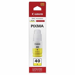 Чернила CANON (GI-40Y) для СНПЧ Pixma G5040/G6040, желтые, ресурс 7700 страниц, оригинальные, 3402C001 - фото 12539613