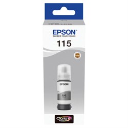 Чернила EPSON 115 (C13T07D54A) для СНПЧ L8160/L8180, серые, объем 70 мл, ОРИГИНАЛЬНЫЕ - фото 12539967