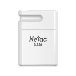 Флеш-диск 16 GB NETAC U116, USB 2.0, белый, NT03U116N-016G-20WH - фото 12545681