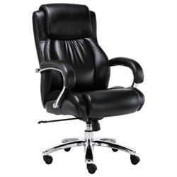 Кресло офисное BRABIX PREMIUM "Status HD-003", нагрузка до 250 кг, рециклированная кожа, хром, черное, 531821 - фото 12546610