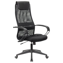 Кресло офисное BRABIX PREMIUM "Stalker EX-608 PL", ткань-сетка/кожзам, черное, 532090 - фото 12551300