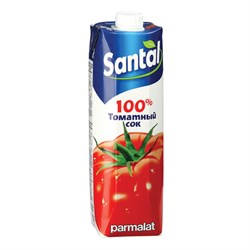 Сок SANTAL (Сантал), томатный, 1 л, для детского питания, тетра-пак, 547746 - фото 12556663