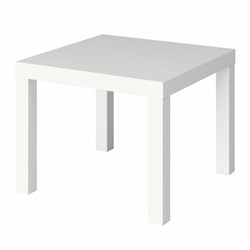 Стол журнальный "Лайк" аналог IKEA (550х550х440 мм), белый - фото 12557737