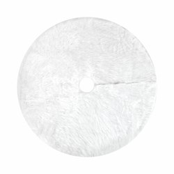 Новогодний коврик под елку, белый, 90 см, полиэстер, НУ-5328 - фото 12581554