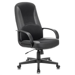 Кресло офисное BRABIX &quot;City EX-512&quot;, кожзаменитель черный, ткань черная, TW, 531407