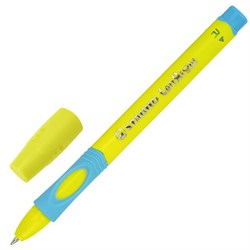 Ручка шариковая с грипом STABILO &quot;LeftRight&quot;, СИНЯЯ, для правшей, корпус желтый/голубой, 6328/8-10-41