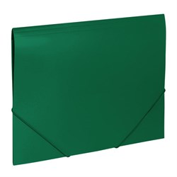 Папка на резинках BRAUBERG "Office", зеленая, до 300 листов, 500 мкм, 227710 - фото 13107363