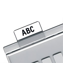Картотечные индексные окна HAN (Германия), комплект 10 шт., для разделителей А4, А5, А6, прозрачные, НА9001 - фото 13108480