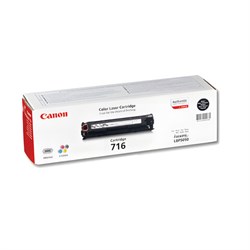 Картридж лазерный CANON (716BK) LBP-5050, черный, ресурс 2500 страниц, оригинальный, 1980B002 - фото 13116007