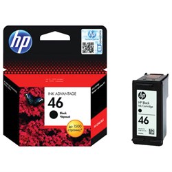 Картридж струйный HP (CZ637AE) DeskJet Ink Advantage 2020hc/2520hc, №46, черный, оригинальный, ресурс 1500 стр. - фото 13116169