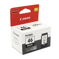 Картридж струйный CANON (PG-46) PIXMA E404/414/464/474/484/E3140, черный, оригинальный, ресурс 180 страниц, 9059B001 - фото 13116366