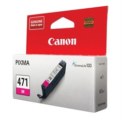 Картридж струйный CANON (CLI-471М) PIXMA MG5740/MG6840/MG7740, пурпурный, оригинальный, ресурс 297 стр., 0402C001 - фото 13116369