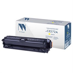 Картридж лазерный NV PRINT (NV-CE272A) для HP CP5525dn/CP5525n/M750dn/M750n, желтый, ресурс 15000 страниц - фото 13116860