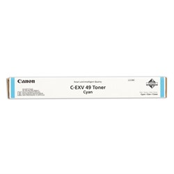 Тонер CANON (C-EXV49C) для Canon IR C3320/C3320i/C3325i/C3330i/C3500, голубой, ресурс 19000 страниц, оригинальный, 8525B002 - фото 13116938