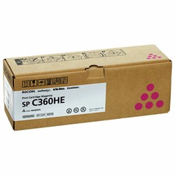 Картридж лазерный RICOH (SP C360HE) для Ricoh SP C360SFNw/C361SFNw, пурпур, оригинальный, ресурс 6000 страниц, 408186 - фото 13116978