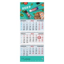 Календарь квартальный на 2023 г., корпоративный базовый, дилерский, УНИВЕРСАЛЬНЫЙ - фото 13123895
