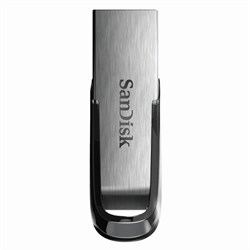 Флеш-диск 32 GB, SANDISK Ultra Flair, USB 3.0, металлический корпус, серебристый/черный, SDCZ73-032G-G46 - фото 13124207