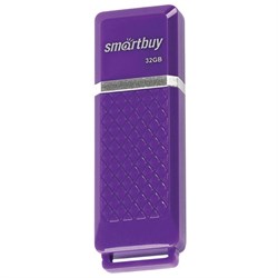 Флеш-диск 32 GB, SMARTBUY Quartz, USB 2.0, фиолетовый, SB32GBQZ-V - фото 13124291