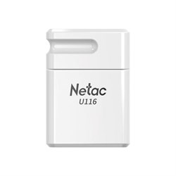 Флеш-диск 32 GB NETAC U116, USB 2.0, белый, NT03U116N-032G-20WH - фото 13124848