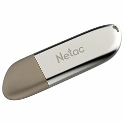 Флеш-диск 64 GB NETAC U352, USB 2.0, металлический корпус, серебристый, NT03U352N-064G-20PN - фото 13124872