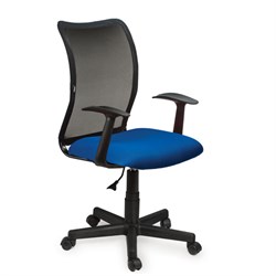 Кресло BRABIX "Spring MG-307", с подлокотниками, комбинированное синее/черное TW, 531404 - фото 13125487